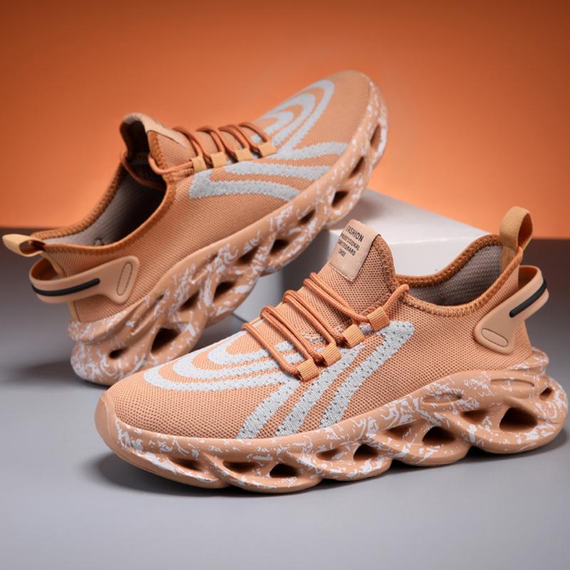 Мужская спортивная обувь большого размера, легкая сетчатая летняя беговая удобная дышащая плоская амортизирующая обувь для ходьбы на открытом воздухе для мужчин