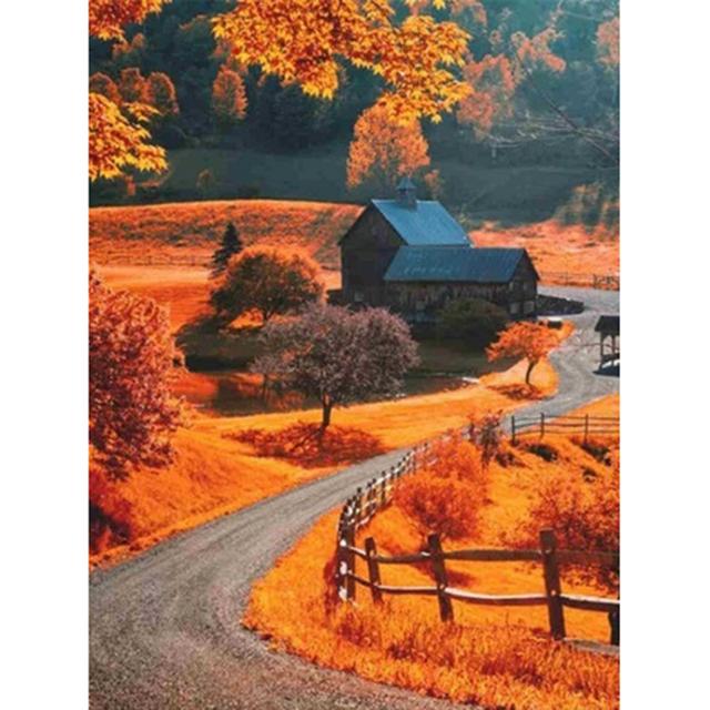 Полная 5D алмазная живопись «Кленовые листья осенью» DIY Алмазная вышивка Алмазная мозаика Наборы для вышивки крестом Домашний декор Подарок