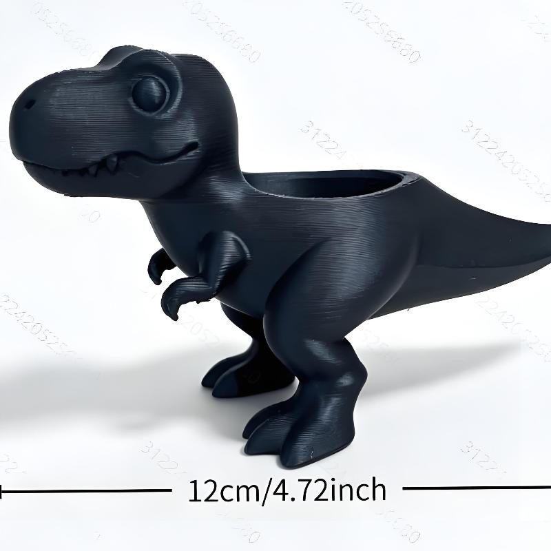 3D Printed Dinosaur Flowerpot Unique Novelty Pot Cute Desktop Decor for Office Living Room Home Decoration