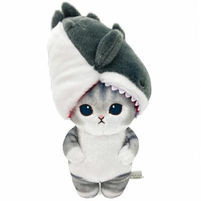 Sun Arrow Мягкая игрушка Mofusand Potetama Biting Shark Nyan Grey 940535 Mofusand Juno X Instagram SNS Cat