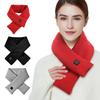 Electric Heating Scarf USB Charging Heated Neck Scarf Cold-Proof Thermal Neck Wrap Warmer Washable for Climbing Hiking Cycling