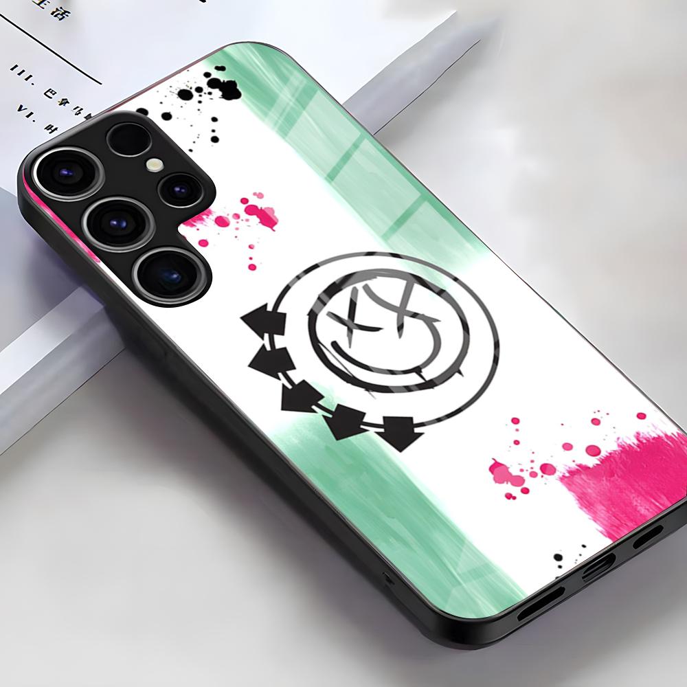 Чехол для телефона группы Blink-182 для Samsung S26 S25 Edge Ultra S23 S22 S21 S20 Ultra Plus S24 Fe A54 A53 A25 Стеклянная крышка