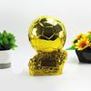 Resin Football Trophy Golden Ballon Football Championship Prize Trophy Collectible Player Award