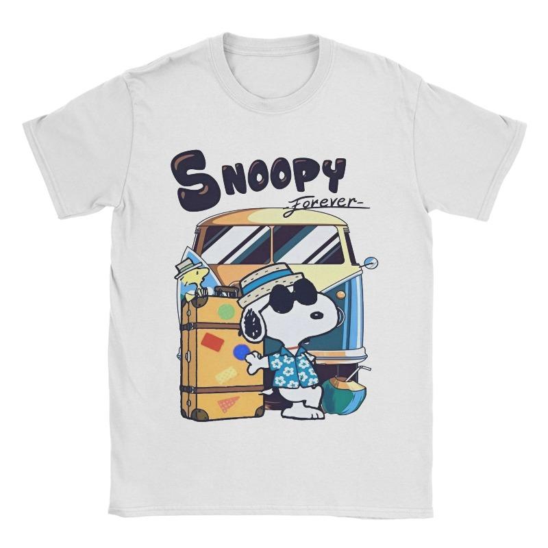 Unisexs Womens Cartoon Snoopy Peanuts TShirt Cotton Printed TShirt Top Casual Fashion Unisex Womens Y2K Harajuku TShirt