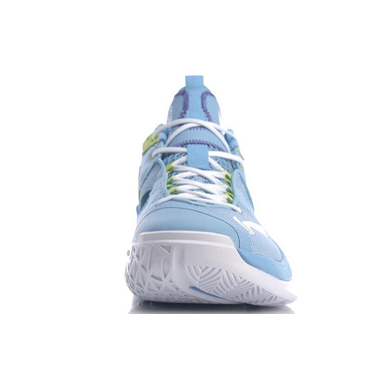 Li Ning Bad Five Удобные повседневные амортизирующие нескользящие износостойкие баскетбольные кроссовки средней высоты Мужские баскетбольные кроссовки Aurora-Blue ABPQ045-4