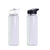 Convenient Leakproof Sports Water Bottle With Bpa Free Straw And Portable Handle