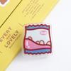 Letter Clip School Stationery Cartoon Binder Clips Snacks Sealing Clip Paper Clip Transparent Clip