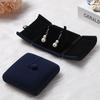 Travel Solid Color Velvet Jewelry Box Double Open Jewelry Box Bracelet Holder Case Gift Box