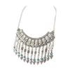 Les Trésors De Lily [N7308] - Antiqued Silver Turquoise 'Navajos' Designer Necklace