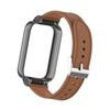Кожаный браслет для часов с металлическим каркасом для Xiaomi Mi Band 8 Pro, ремешок для сменного ремня Miband