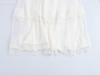 Spring 2025 Women's European & American Lace Trim Puff Midi Skirt