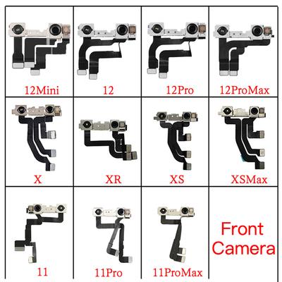 Передняя камера для телефона X XR XS 11 12 Mini Pro Max Модуль камеры для лица Шлейф Без Face ID Ремонт Запасная часть