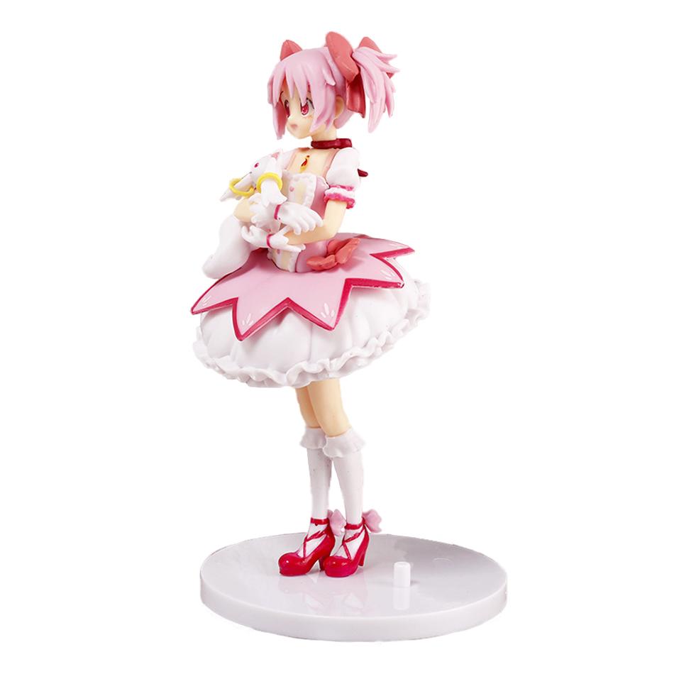 18 см Puella Magi Madoka Magica Аниме Фигурка Канаме Мадока Экшн-фигурка Магическая Девочка Модель Декор Статуэтка Куклы Игрушки Рождественский Подарок