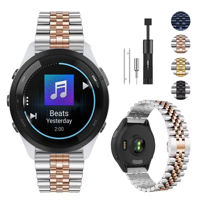 22-мм Металлический Ремешок Для Garmin Forerunner 265 255 Music Браслет Из Нержавеющей Стали Ремешок Garmin Forerunner 965 955 Venu 3/2 Correa