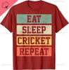 Cricket Retro Vintage Player Coach Gift TShirt Custom Printed Graphic T Shirts Customizable Funny Shirt Camiseta Hombre