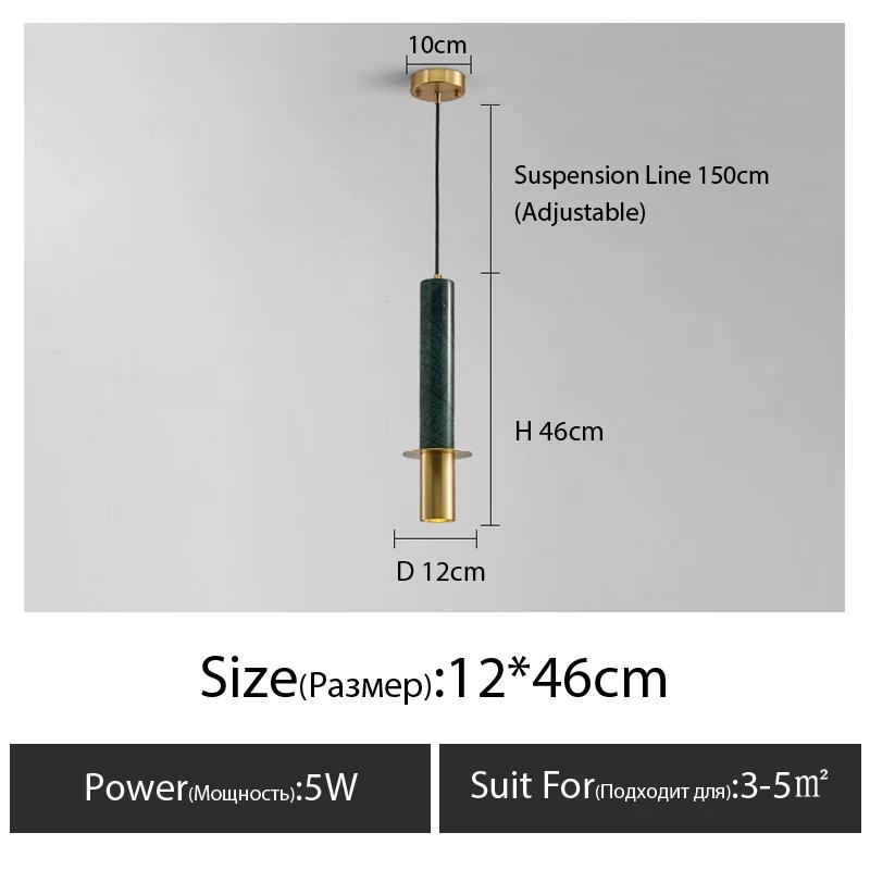 Современные минималистские подвесные светильники для спальни, ресторана, скандинавского искусства, с одной головкой, мраморные, медные, подвесные светильники для бара, украшения