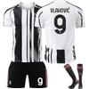 25-26 Juventus Home Football Jersey for Kids and Adults VLAHOVIC #9