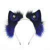 Furry Wolf Ear Headband Cosplay Accessory Anime Con Halloween Gothic Party - Handmade Plush Animal Ears Headwear