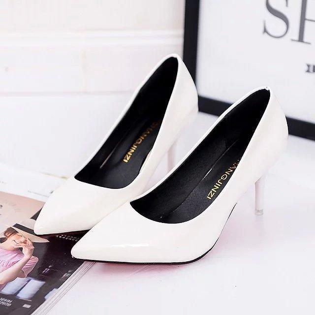 High Heel Shoes For Women With Slim Rubber Sole And Breathable Pu Insole For Casual Summer Wear
