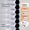 Punch-Free Day & Night Honeycomb Blinds: Heat-Insulating Full Light-Blocking Curtains for Bedroom, Living Room, and Study