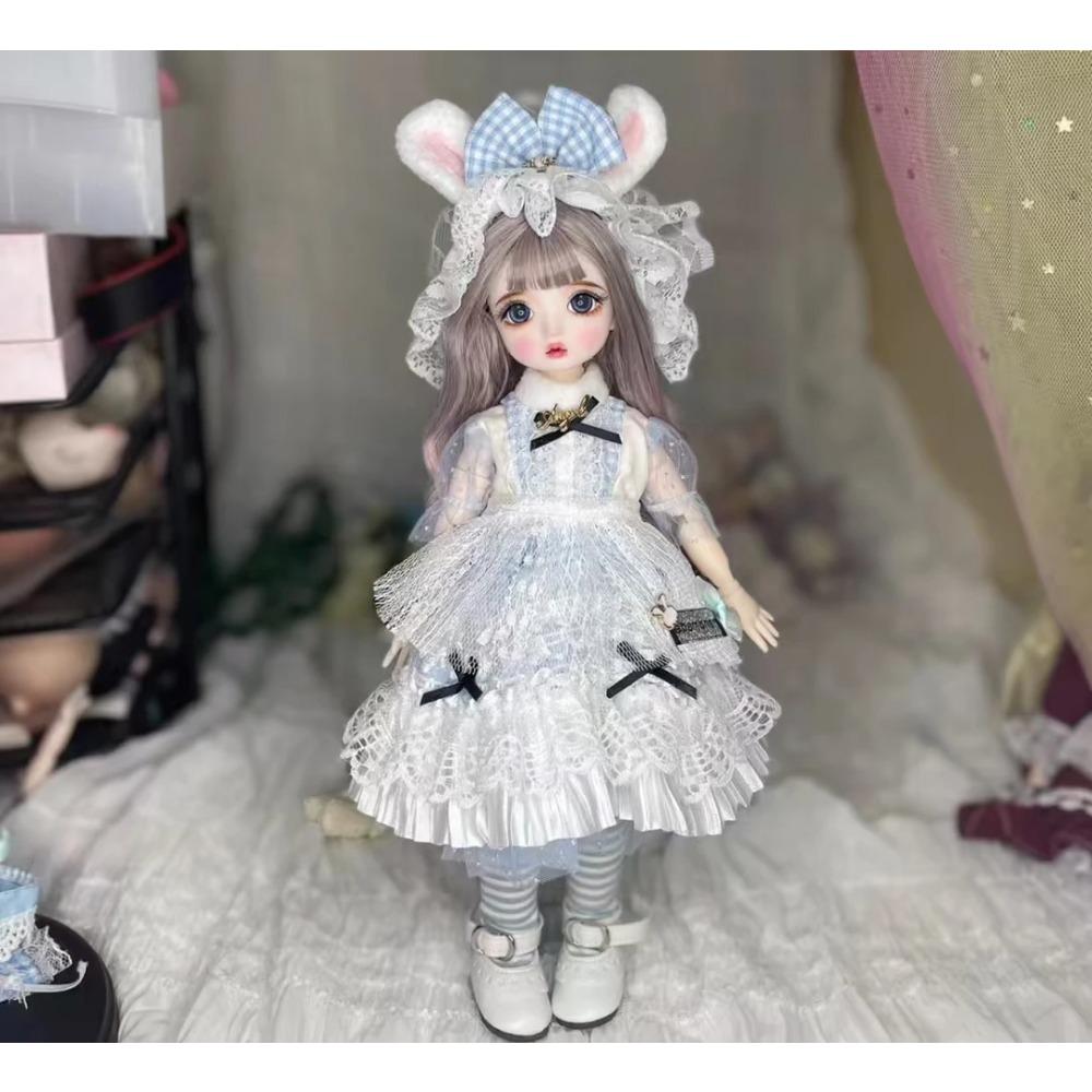 30 см Кукла для макияжа Bjd 22 шарнира Одевающаяся кукла Кукла-девочка Подарок на день рождения Шарнирная кукла Bjd 1/6 Кукла Bjd Полный набор