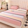 Cartoon Mattress Cover with Elastic Band Fitted Sheet Home Full Size Single Double Linen Bed Bedding (Without Pillowcase)