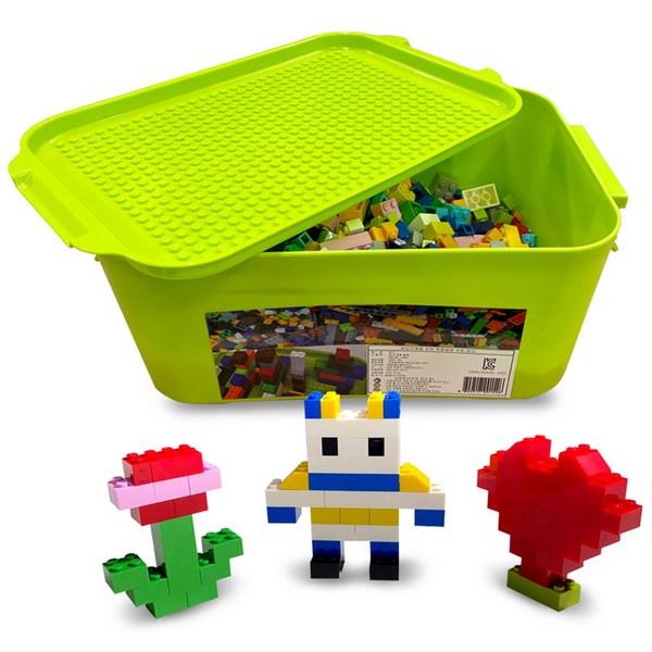 LEGO Compatible Block 1000 Pieces + Organization Set, Mixed Color
