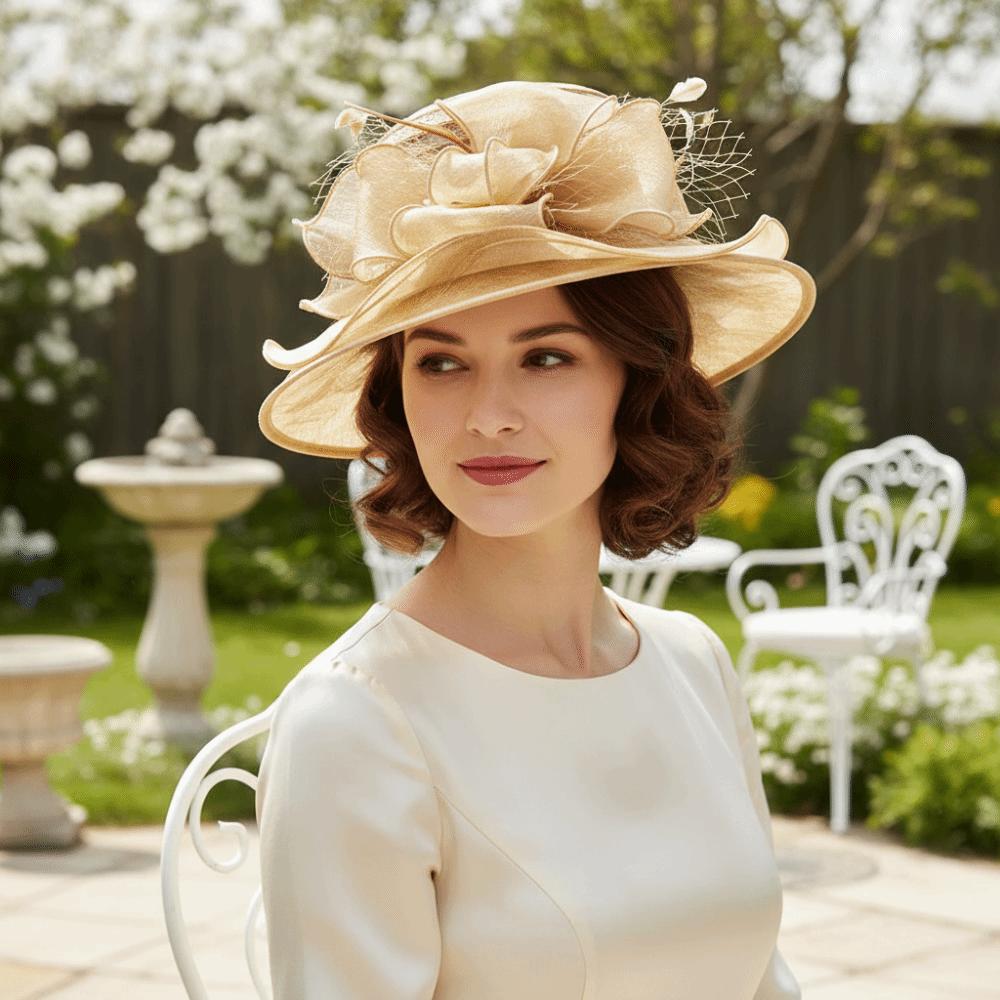 Breathable Sun Cap Wide Brim Millinery Church Hat Fashion Accessory Bucket Hats Outdoor Travel