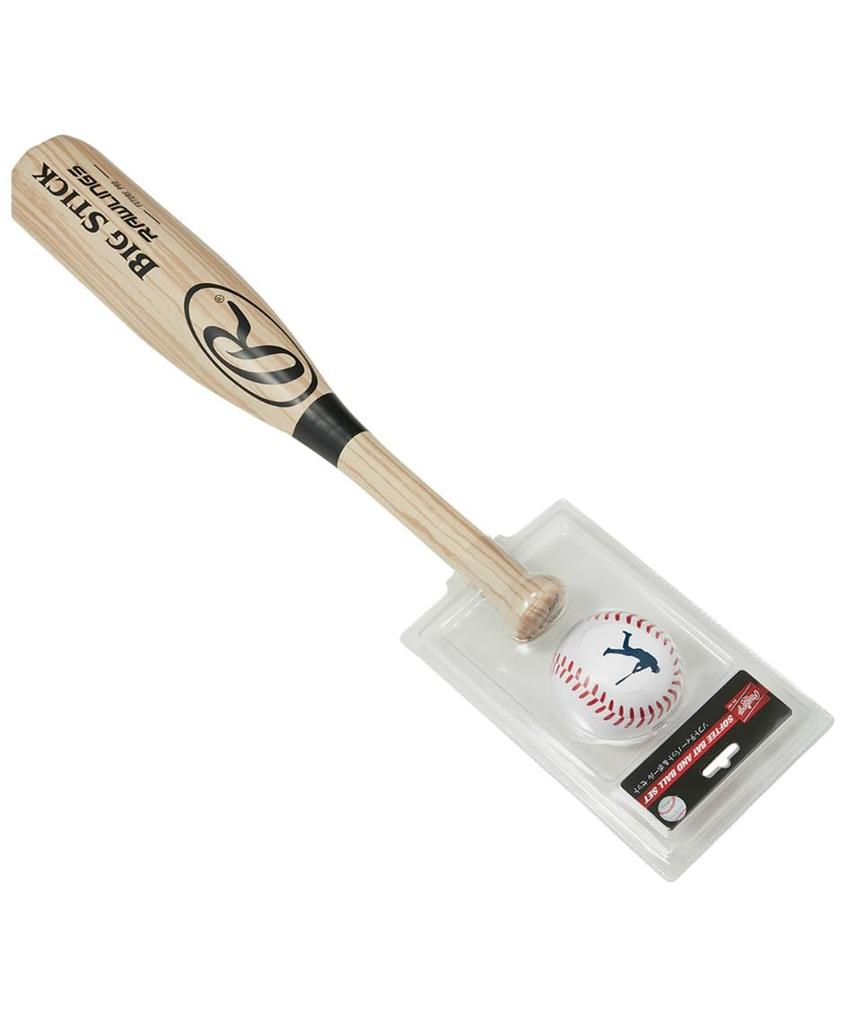 Rawlings Baseball Batting Soft Bat Ball and Toddler Toy with Bat and Natural & Set, Kids' Ball, 8002-NAT, Preschooler,