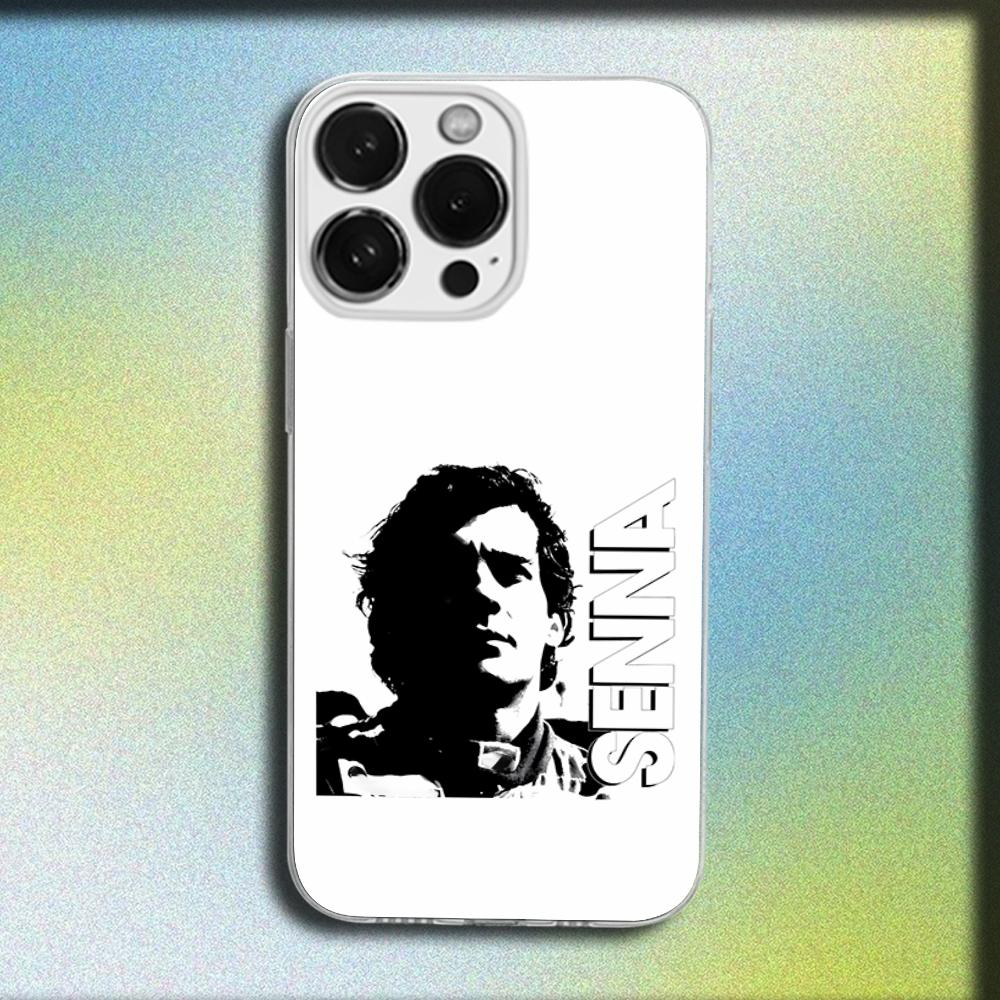 Чехол для телефона A-Ayrton Senna для iPhone 16,15,14,13,12,11 Plus,Pro,Max,XR,XS,Plus,SE,Mini Прозрачный Мягкий Чехол