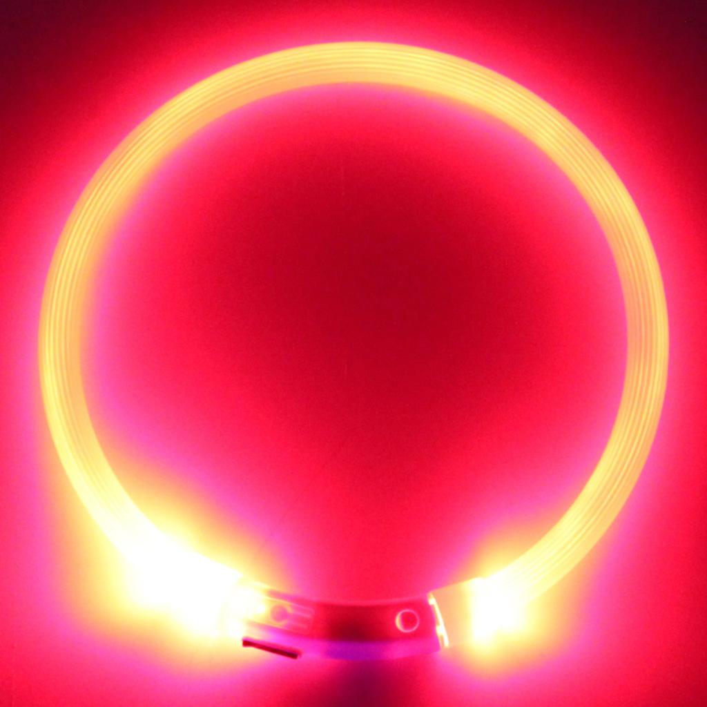 New LED Dog Collar Light USB Rechargeable Glowing Dog Collars Pet Flash Luminous Collars