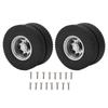 2pcs RC Rear Tires Strong Cushioning Performance Remote Control Car Accessories for 1/14 Trailer Truck
