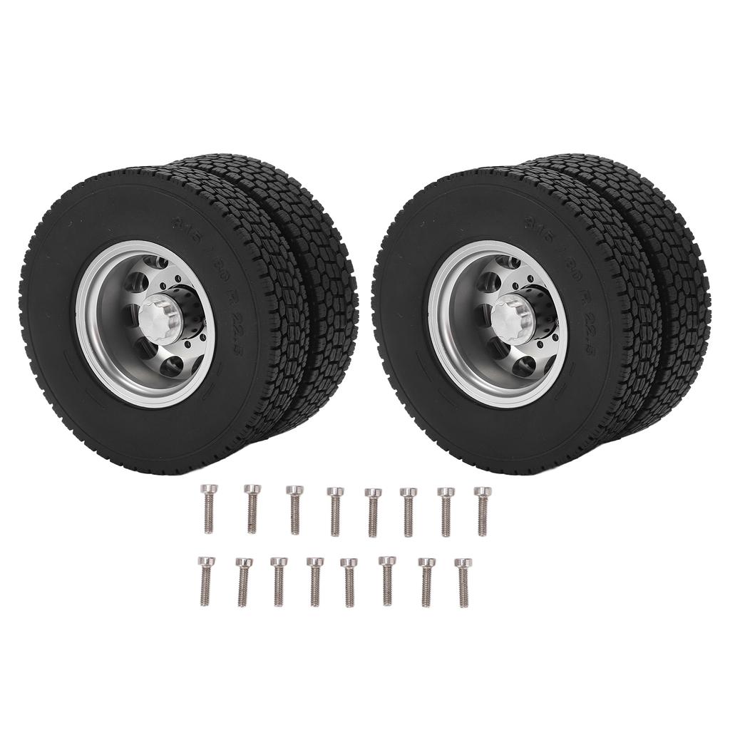 2pcs RC Rear Tires Strong Cushioning Performance Remote Control Car Accessories for 114 Trailer
