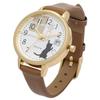 Fieldwork Women's Analog Watch with Leather Strap, Calendar, Date Display, Cat Design, Nyakare, Brown, ST295-3