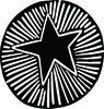 Printtoo Star Pattern Craft Textile Деревянный резиновый штамп Дневник Card Round Block-2