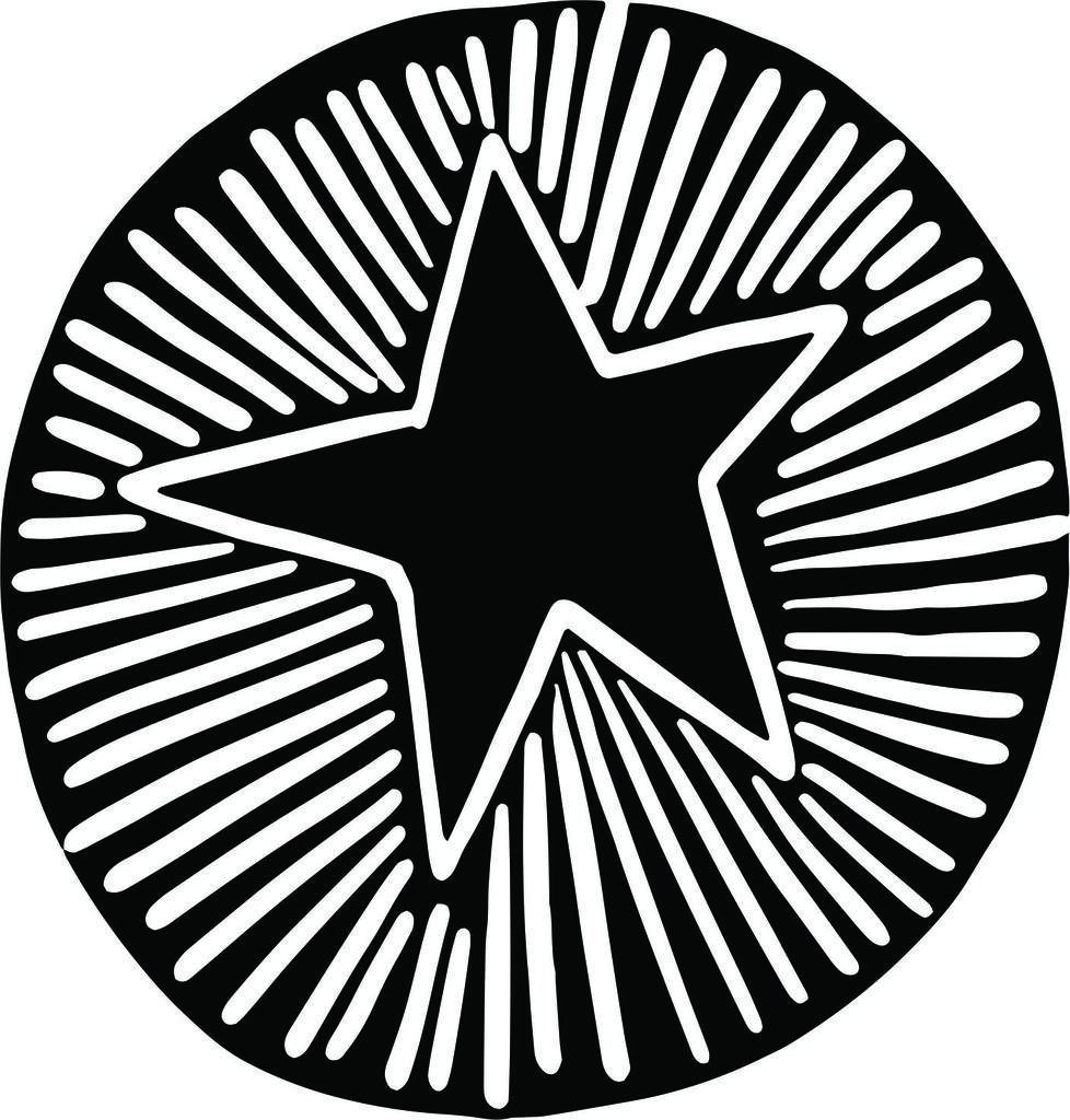 Printtoo Star Pattern Craft Textile Деревянный резиновый штамп Дневник Card Round Block-2