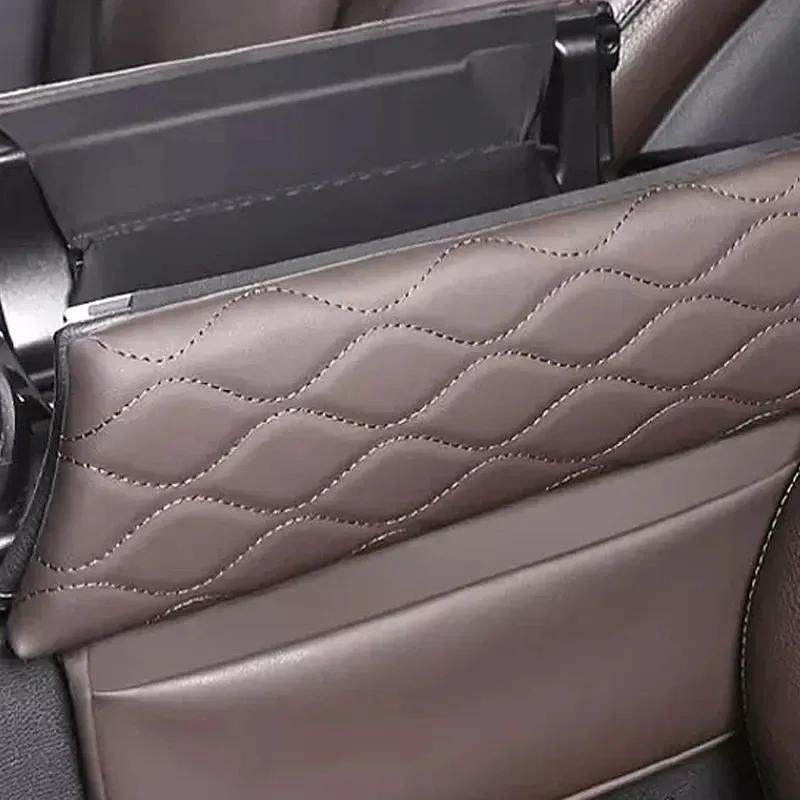 Декоративная накладка на крышку подлокотника центральной консоли для Mercedes Benz V-Class W447 V260 V300, кожаная, устойчивая к царапинам, подушка подлокотника