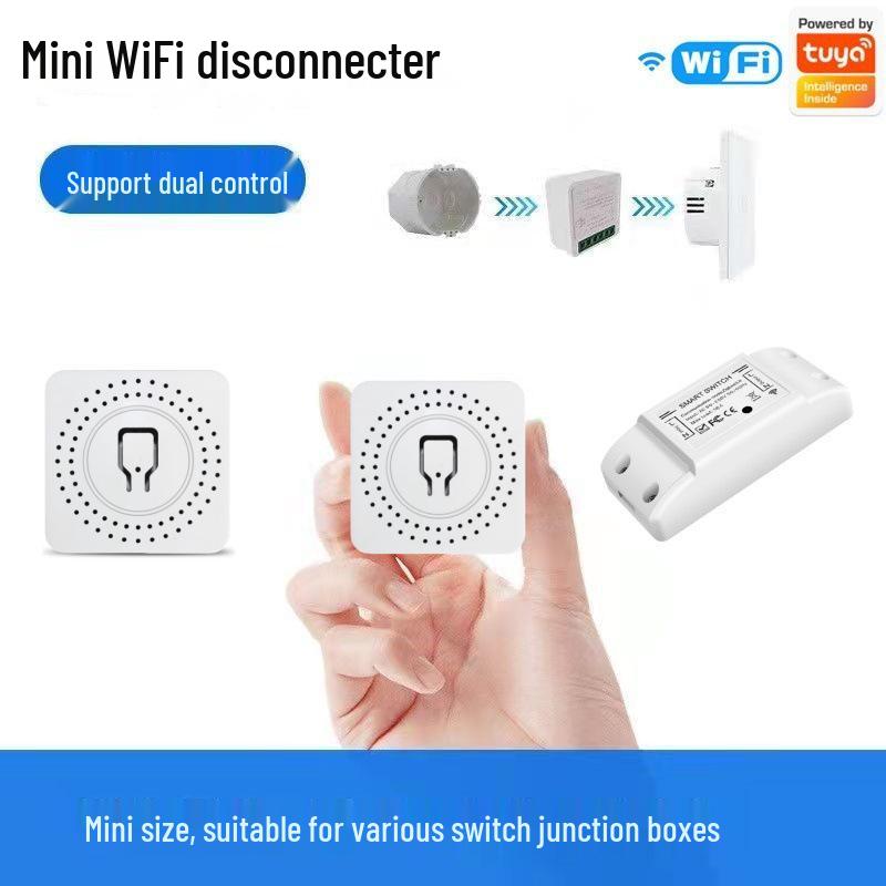 Умный мини-переключатель WiFi On/Off с голосовым управлением и скрытым управлением через приложение