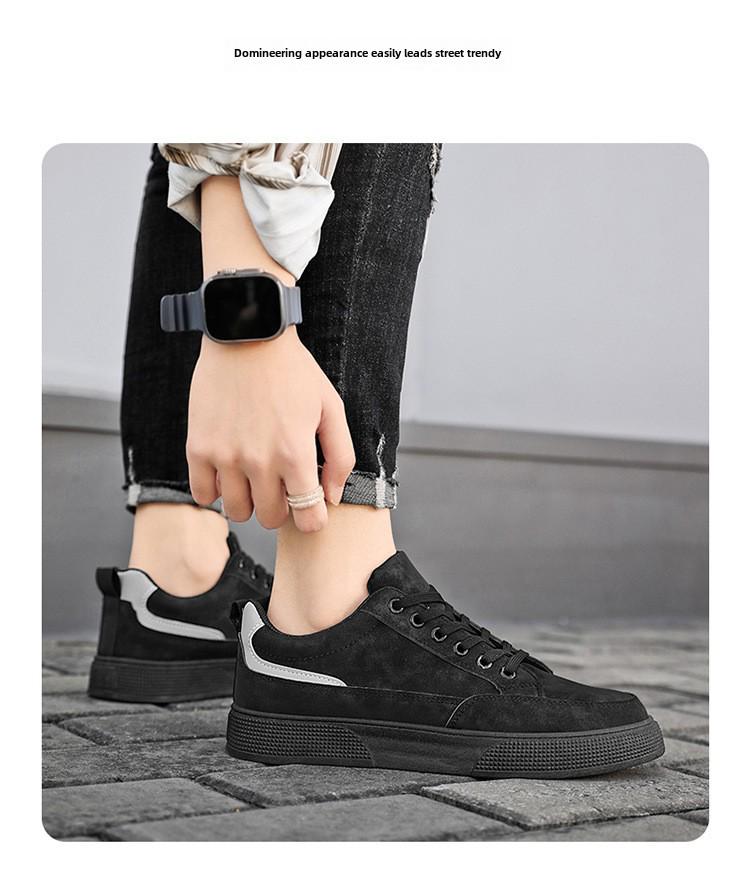 Модная мужская обувь на весну 2024 года: Мягкие, износостойкие, универсальные повседневные туфли с толстой подошвой для охраны труда