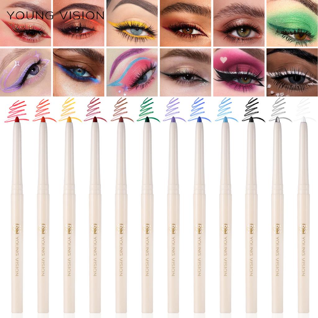 YOUNG VISION 12-color Eyeliner Set Does Not Stain Colorful Valentine's Day Gifts