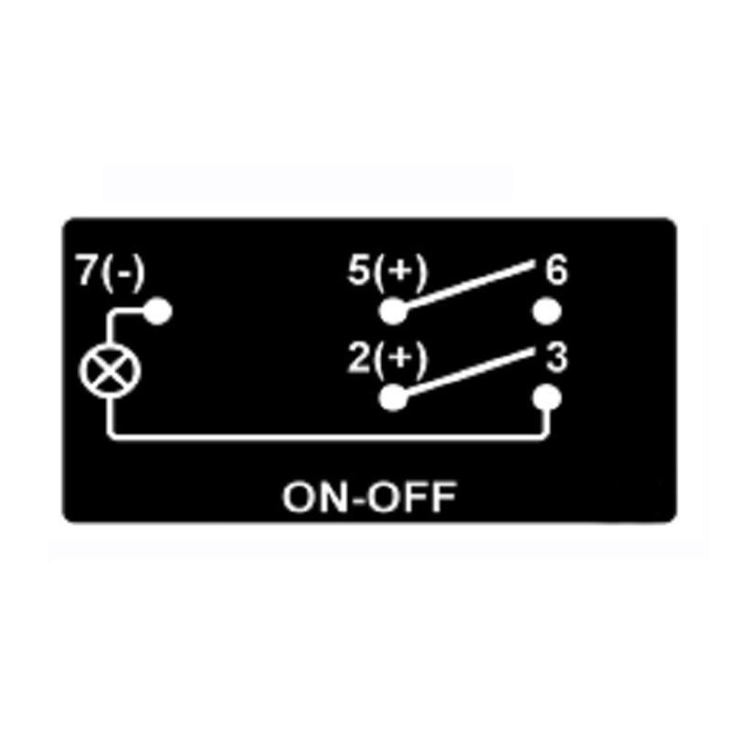 Rear Differential Lock Rocker Switch 5P On-Off Dual Blue Led Toggle Switch for the ARB/Carling/NARVA 4x4 Style Car Accessories