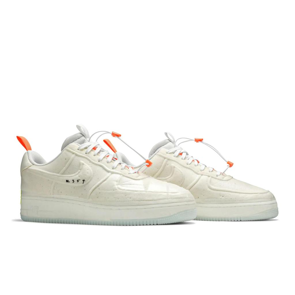 Nike Air Force 1 Low Experimental 'Sail' (Unisex) White / Sail / Atomic Orange / Black Skate Shoes CV1754 100