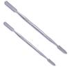 Set of 2 Metal Spatula Cosmetic Tools (12cm X 1, 16cm X 1) - Craft Tools, Sculpting, Transparent, Nail Art, Foundation Spatula, Stirring Tool, Portabl