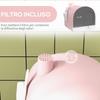 Closed Cat Litter Box with Filters, Scoop and Tray, PP Structure, 43x44x47cm, Pink