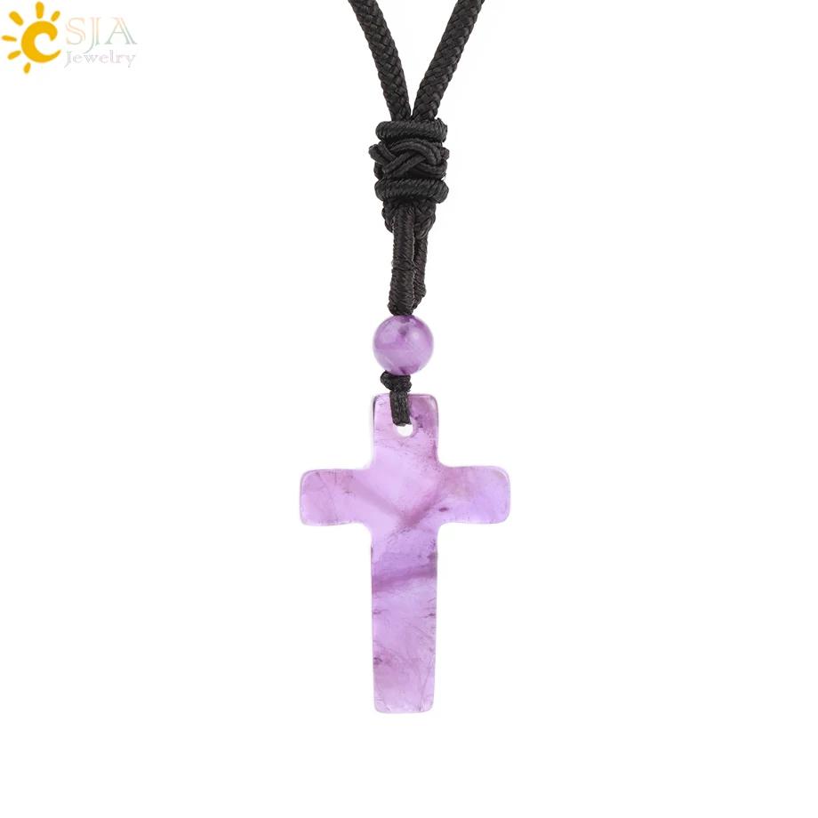 Ожерелье с подвеской в виде зуба акулы из натурального камня для мужчин, аметист, тигровый глаз, кристалл, черный обсидиан, лабрадорит, Хэллоуин H247