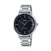 Женские аналоговые кварцевые часы Casio LTP-VT03D-1B, Черный металлический ремешок