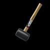Kraftwelle Wood Handle Rubber Mallet