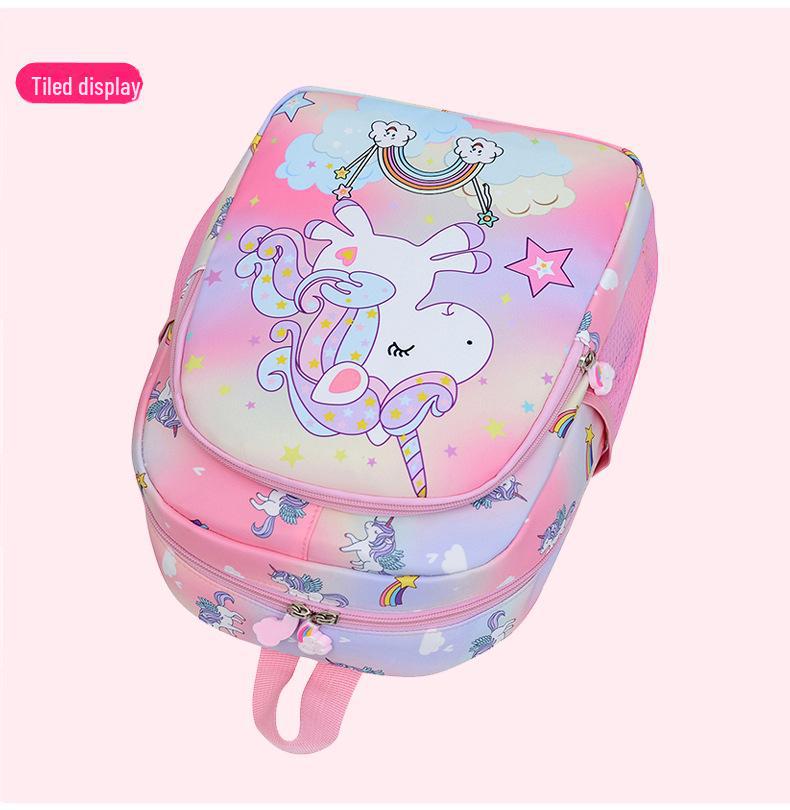 Милый рюкзак для детского сада с единорогом для девочек - большая вместимость, модный мультяшный дизайн