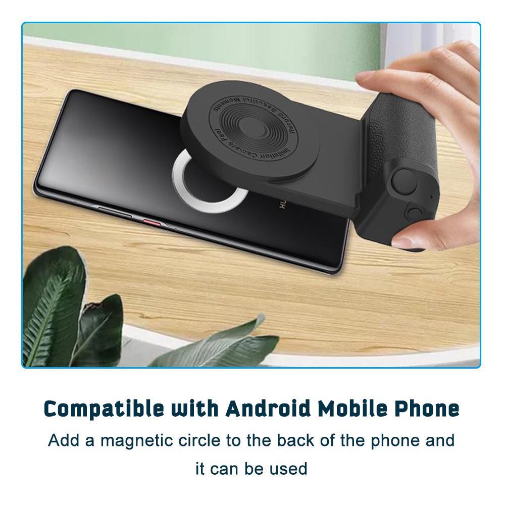 Smartphone Camera Snap Grip Multi Purpose Magnetic Camera Handle Wireless Charging Stand BT Bracket Remote Control for