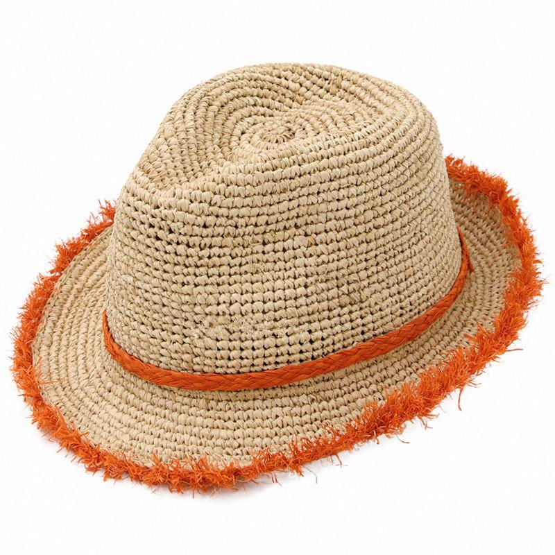 Британская летняя натуральная рафия цвета травы, женская панамская шляпа-федора, женская панамская джазовая шляпа